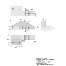 812.2-AA-224 - Left and Right Pin Bar Supports 812.2-AA-224 - Left and Right Pin Bar Supports